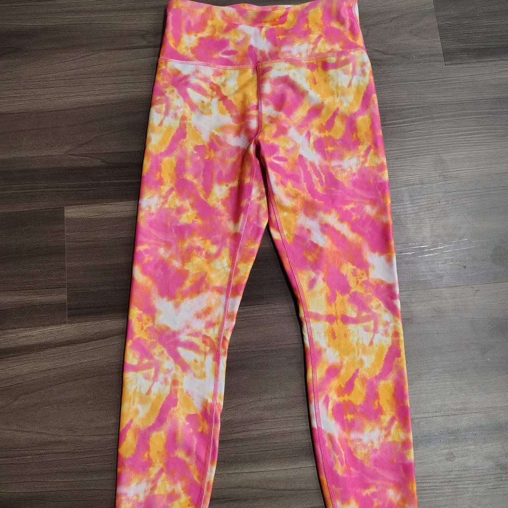 Wildfox Pink and Orange Tie-dye Leggings